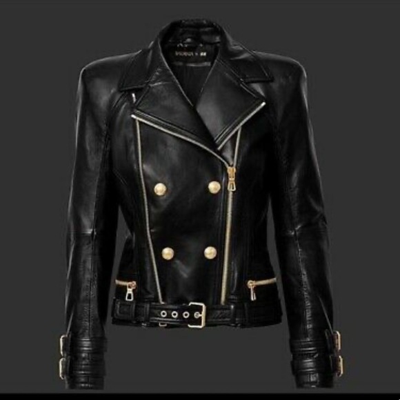 Hm X Balmain Leather Jacket 
